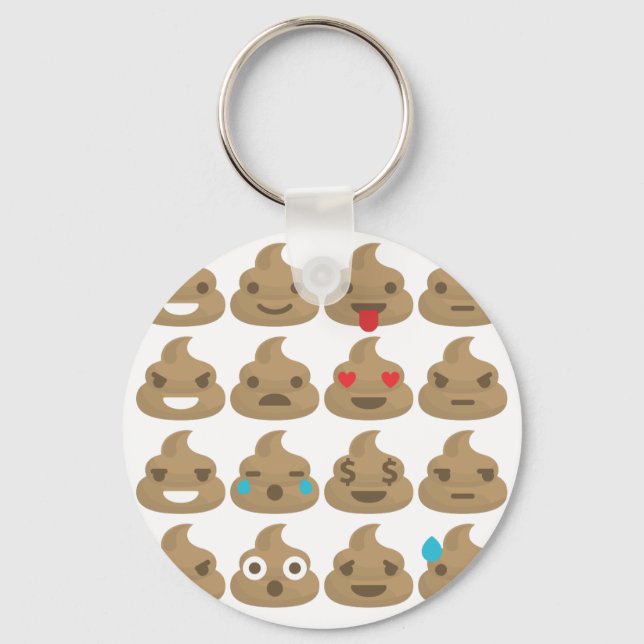 Porte-clés poop emojis (Recto)