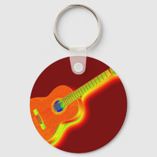 Porte-clés Pop Art Classic Guitare