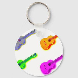 Porte-clés Pop Art classique Guitare espagnole