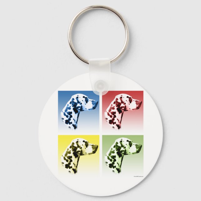 Porte-clés Pop Art dalmate (Recto)