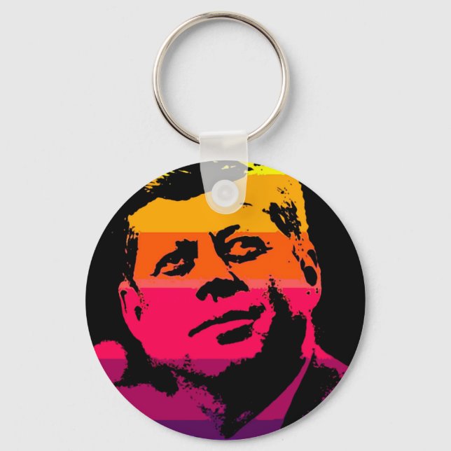 Porte-clés Pop Art Jack JFK John F. Kennedy (Recto)