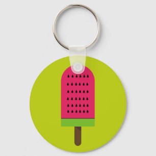 Porte-clés Pop Art pastèque popsicle aux fruits mignons