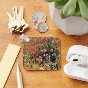 Porte-clés Poppies by Robert Vonnoh, Vintage Impressionism
