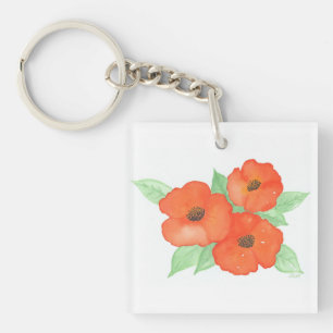 Porte-clés Poppies orange