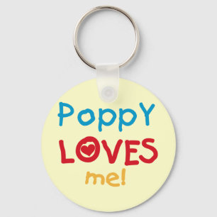 Porte-clés Poppy aime moi t-shirts et cadeaux