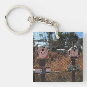 Porte-clés Porc Chop, Fun Pigs, Idaho Drôle Signes