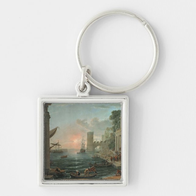 Porte-clés Port maritime avec l'embarquement (Devant)