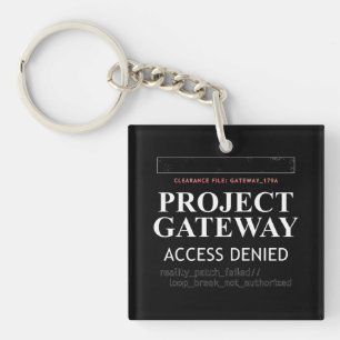 Porte-clés Portail du projet - ACCESS REFUSÉ - Reality Glitch