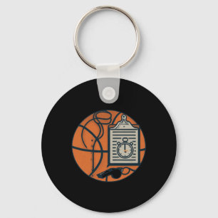 Porte-clés Porte - bloc de sifflet de l'entraîneur de basket-