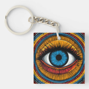 Porte-clés Porte-bonheur Boho Amulette Anti-Mauvais Œil Acces
