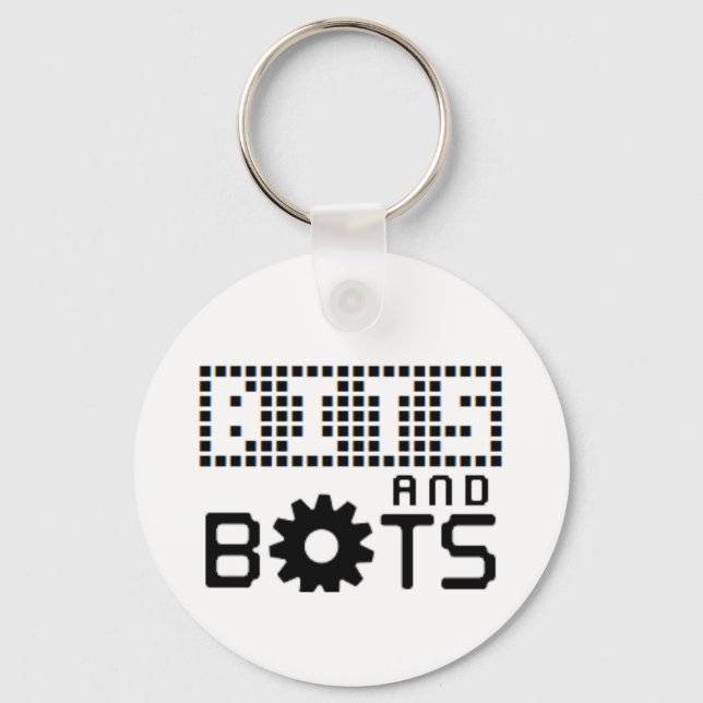 Porte-clés Porte - clé 2 Bits et Bots (Recto)