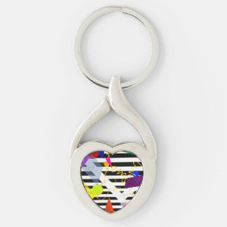 Porte-clés porte - clé à coeur tordu