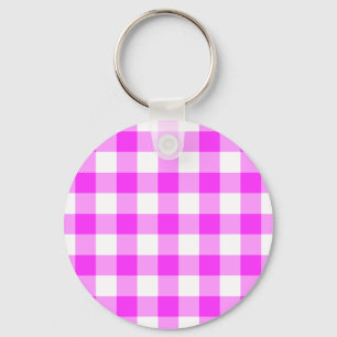Porte-clés Porte - clé à couche rose et blanche