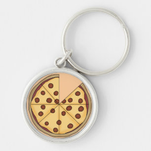 Porte-clés Porte - clé à la pizza