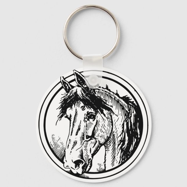 Porte-clés Porte - clé à tête de cheval (Recto)