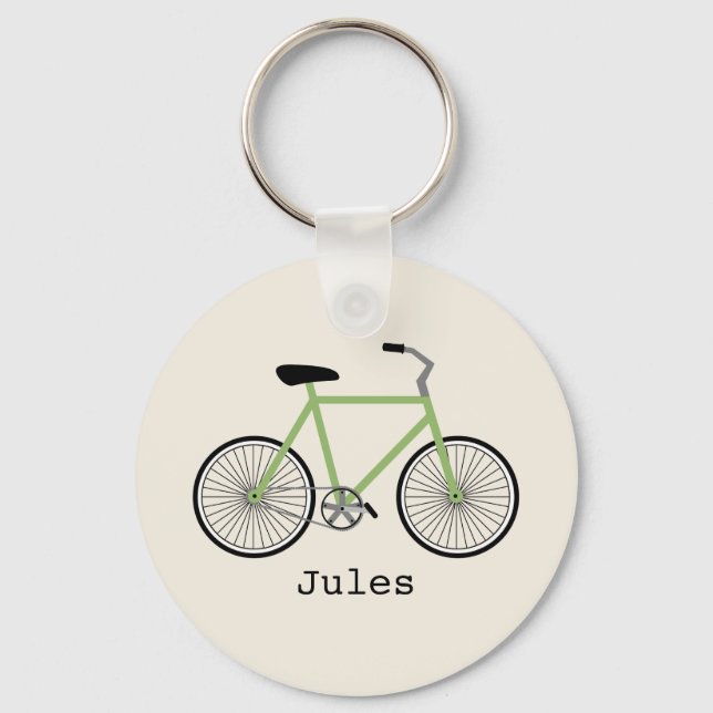 Porte-clés Porte - clé à vélo vert (Recto)
