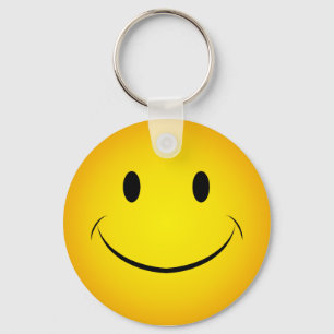 Porte-clés Porte - clé à visage jaune d'or