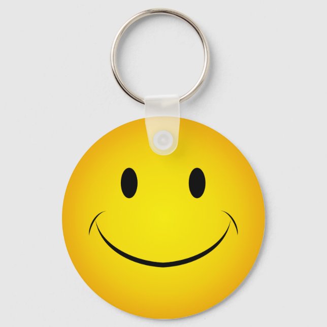 Porte-clés Porte - clé à visage jaune d'or (Recto)