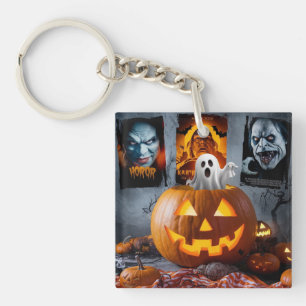 Porte-clés Porte - clé acrylique carré Halloween