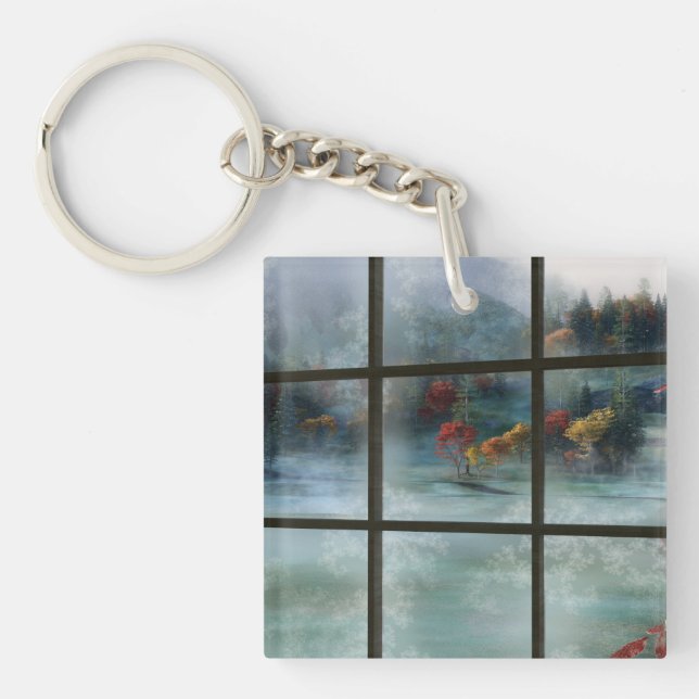 Porte-clés Porte - clé acrylique Cwm Automne Frost (Devant)