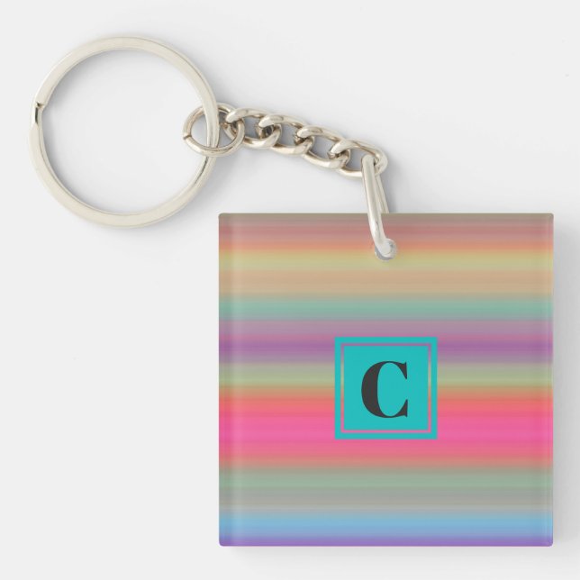 Porte-clés Porte - clé acrylique monogramme (Devant)