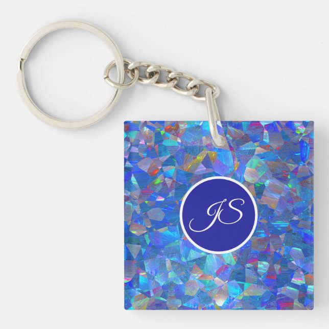 Porte-clés Porte - clé acrylique personnalisé Opal Crystal (Devant)