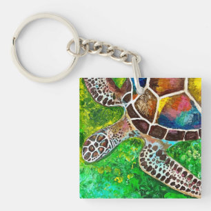 Porte-clés Porte - clé acrylique tortue