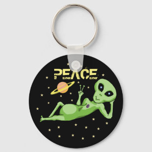 Porte-clés Porte - clé Alien de la paix