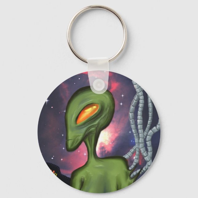 Porte-clés Porte - clé Alien vert (Recto)