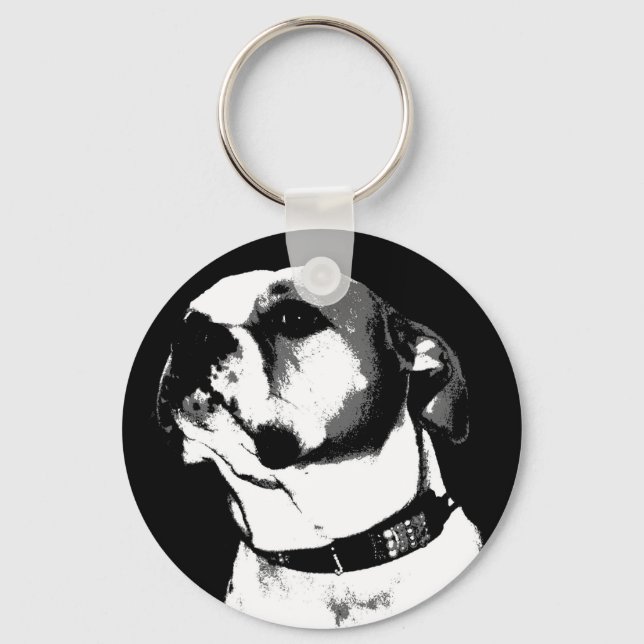 Porte-clés Porte - clé américain de bulldog (Recto)