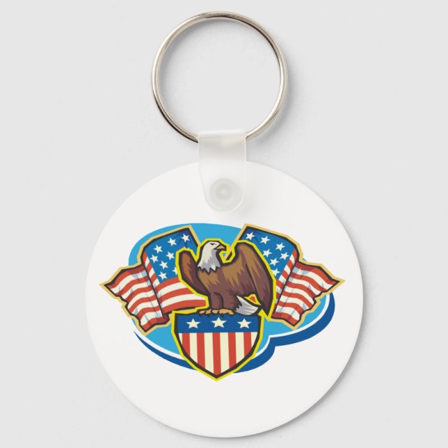 Porte-clés Porte - clé américain de l'aigle (Recto)