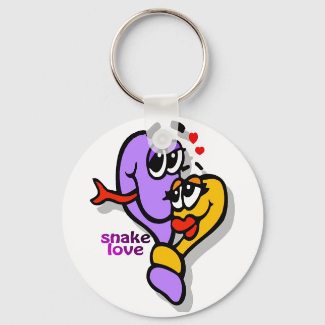 Porte-clés porte - clé amoureux du serpent (Recto)
