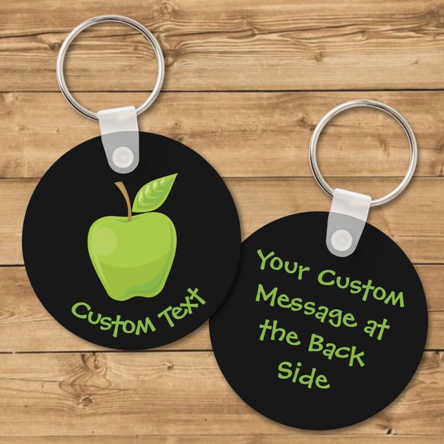 Porte-clés Porte - clé Apple vert (Créateur téléchargé)