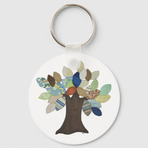 Porte-clés Porte - clé Arbre argenté