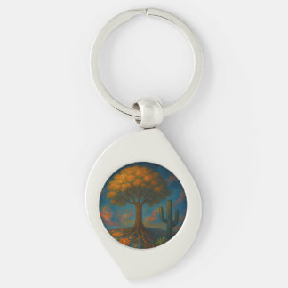 Porte-clés Porte - clé artistique avec design d'arbre dynamiq