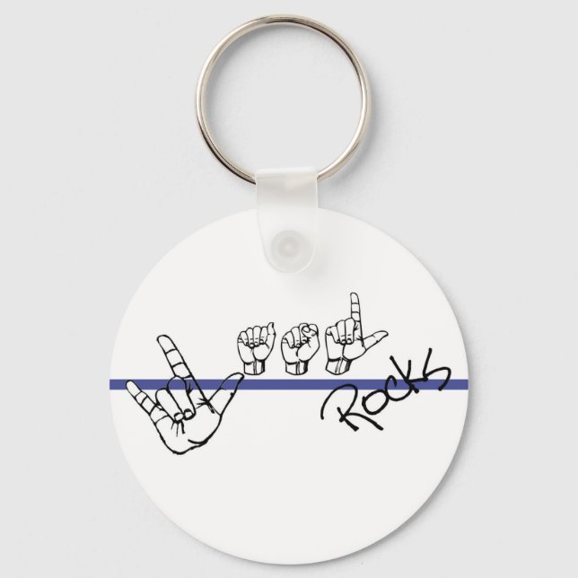 Porte-clés PORTE - CLÉ ASL Rocks (Recto)