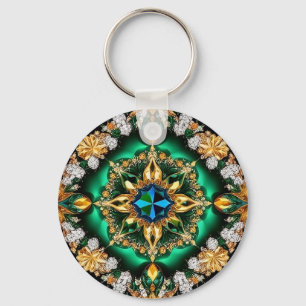 Porte-clés Porte - clé aux couleurs brésiliennes