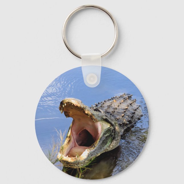 Porte-clés Porte - clé avec Alligator Bouteille Ouverte (Recto)