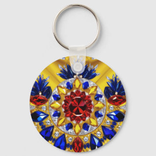 Porte-clés Porte - clé avec des couleurs roumaines Design