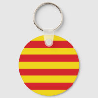 Porte - clé avec drapeau de Catalogne