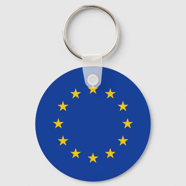 Porte-clés Porte - clé avec drapeau de l'Union européenne (Recto)