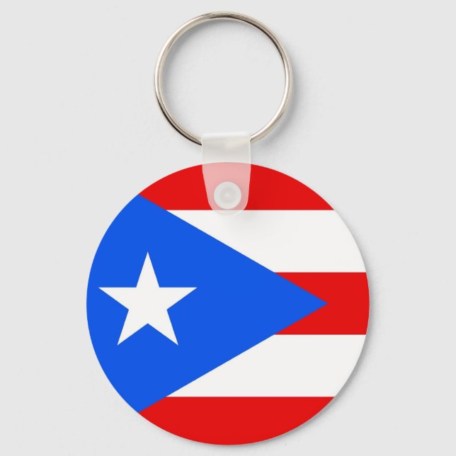 Porte-clés Porte - clé avec drapeau de Porto Rico (Recto)