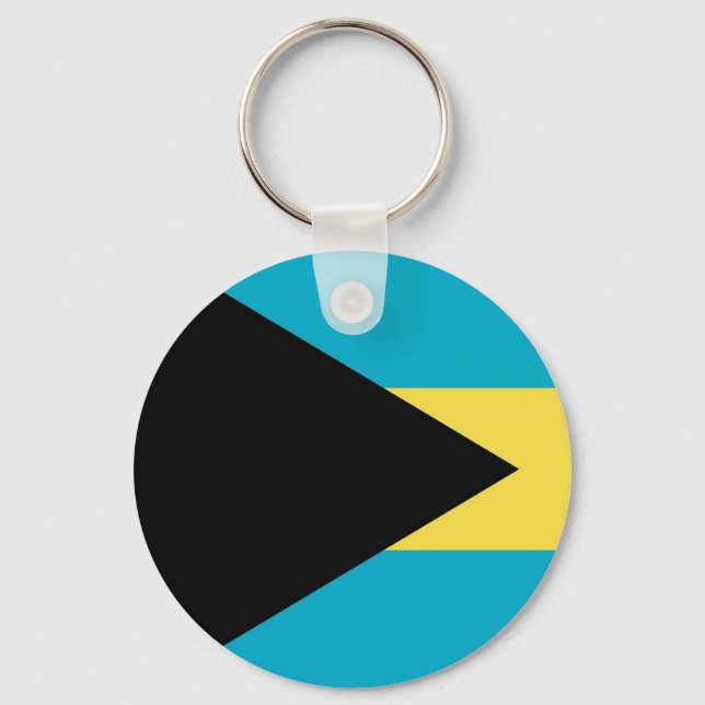 Porte-clés Porte - clé avec drapeau des Bahamas (Recto)