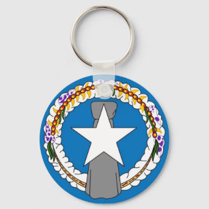 Porte-clés Porte - clé avec drapeau des îles Mariannes du Nor