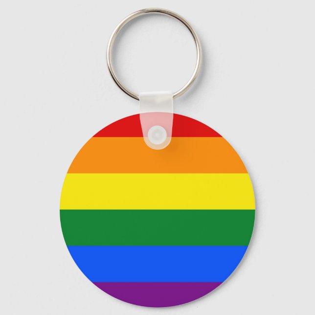 Porte-clés Porte - clé avec drapeau Rainbow LGBT (Recto)