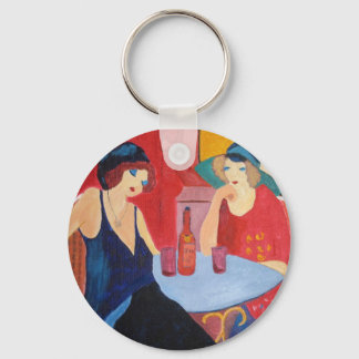 Porte-clés Porte - clé avec femmes à café