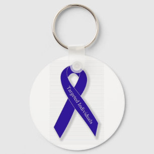 Porte-clés Porte - clé avec le logo du ruban Indigo