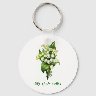 Porte-clés Porte - clé avec Lily-of-the-Valley Design