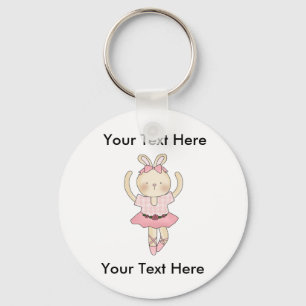 Porte-clés Porte - clé Ballerina Bunny personnalisé