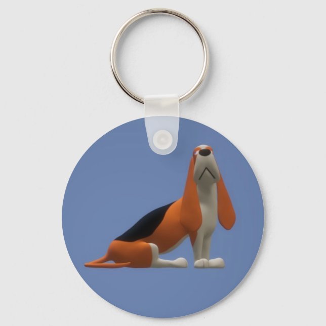 Porte-clés Porte - clé Basset Hound (Recto)